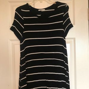 Striped Dress Black & White
